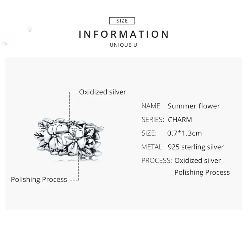(immagine per) Charm tipo Pandora Fiore d'estate - SCC1488 - Visualizza 7