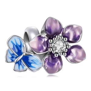 (immagine per) Charm tipo Pandora Fiore di farfalla - SCC2094