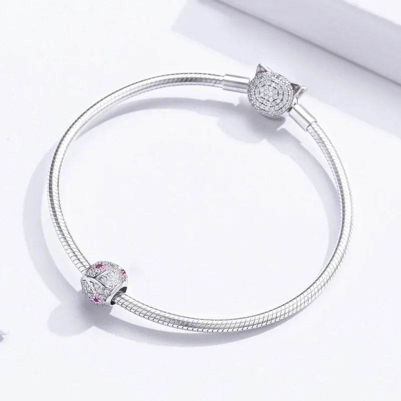 (immagine per) Charm tipo Pandora Fiore di prugna - BSC153 - Visualizza 3