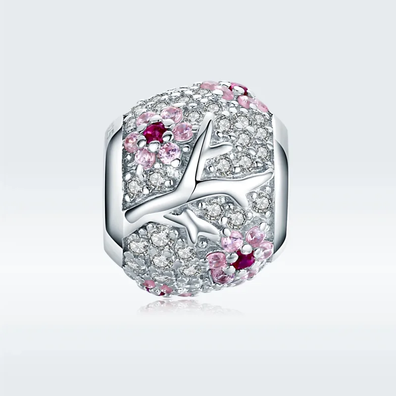 (immagine per) Charm tipo Pandora Fiore di prugna - BSC153 - Visualizza 5