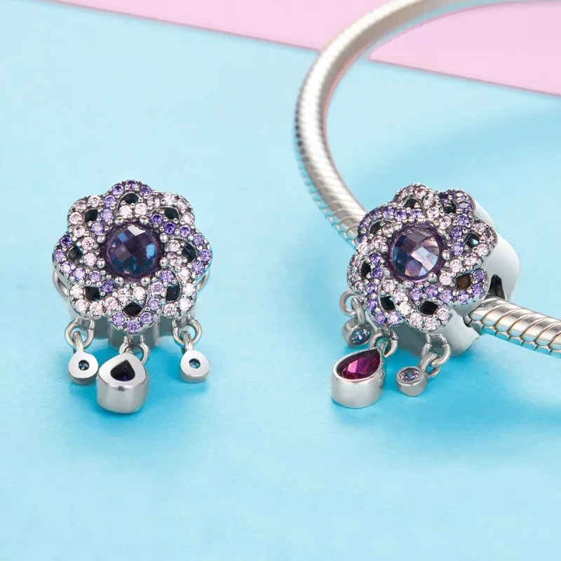 (immagine per) Charm tipo Pandora Fiore persistente - SCC1075 - Visualizza 3