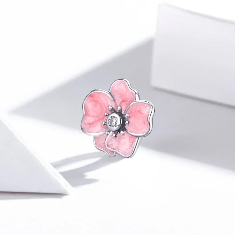 (immagine per) Charm tipo Pandora Fiore rosa - SCC1729 - Visualizza 2
