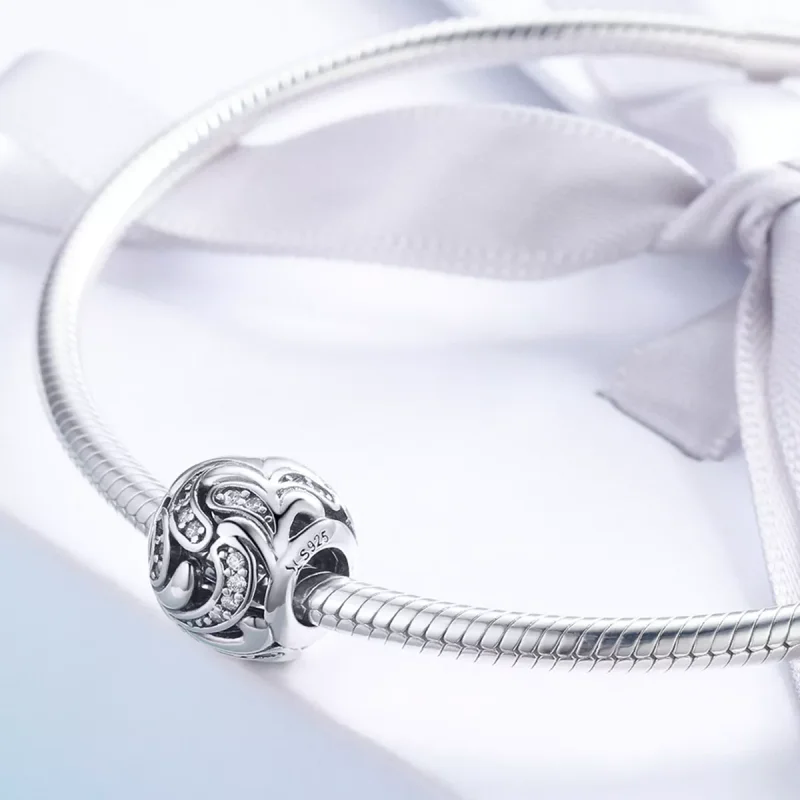 (immagine per) Charm tipo Pandora Fiore tenero - SCC742 - Visualizza 3