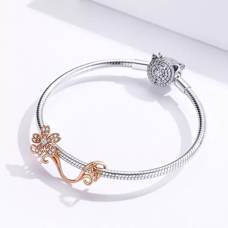 (immagine per) Charm tipo Pandora Fiori di ciliegio - SCC1033-C - Visualizza 3