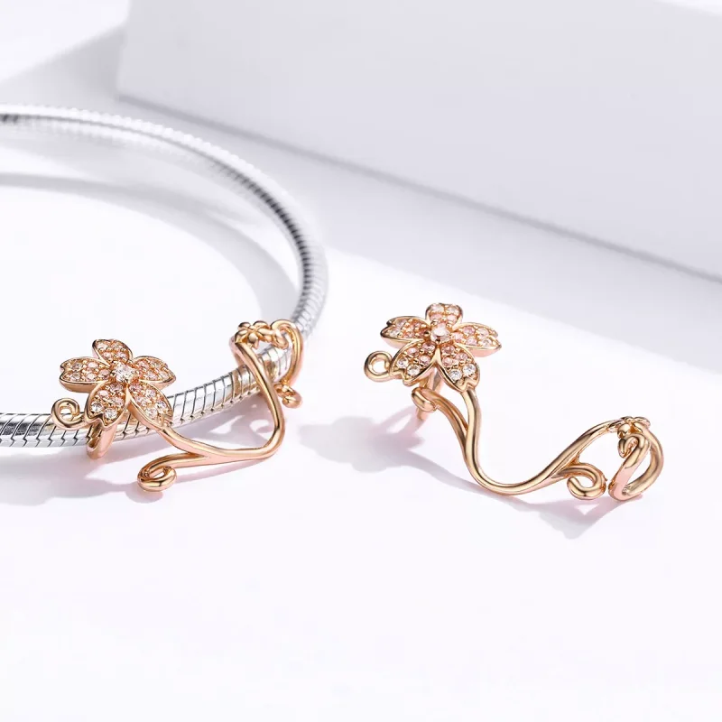 (immagine per) Charm tipo Pandora Fiori di ciliegio - SCC1033-C - Visualizza 4