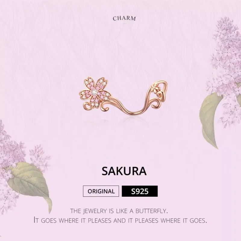(immagine per) Charm tipo Pandora Fiori di ciliegio - SCC1033-C - Visualizza 5