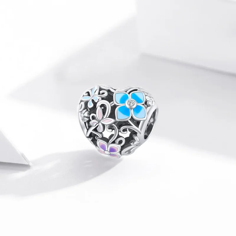 (immagine per) Charm tipo Pandora Fiori E Farfalle - SCC1836 - Visualizza 2