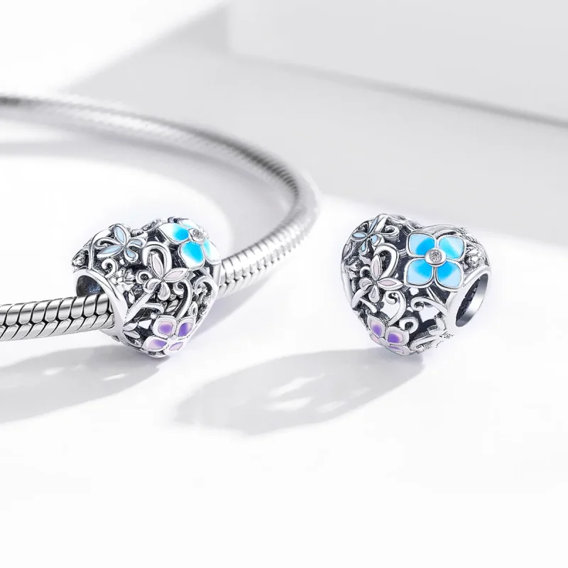 (immagine per) Charm tipo Pandora Fiori E Farfalle - SCC1836 - Visualizza 4