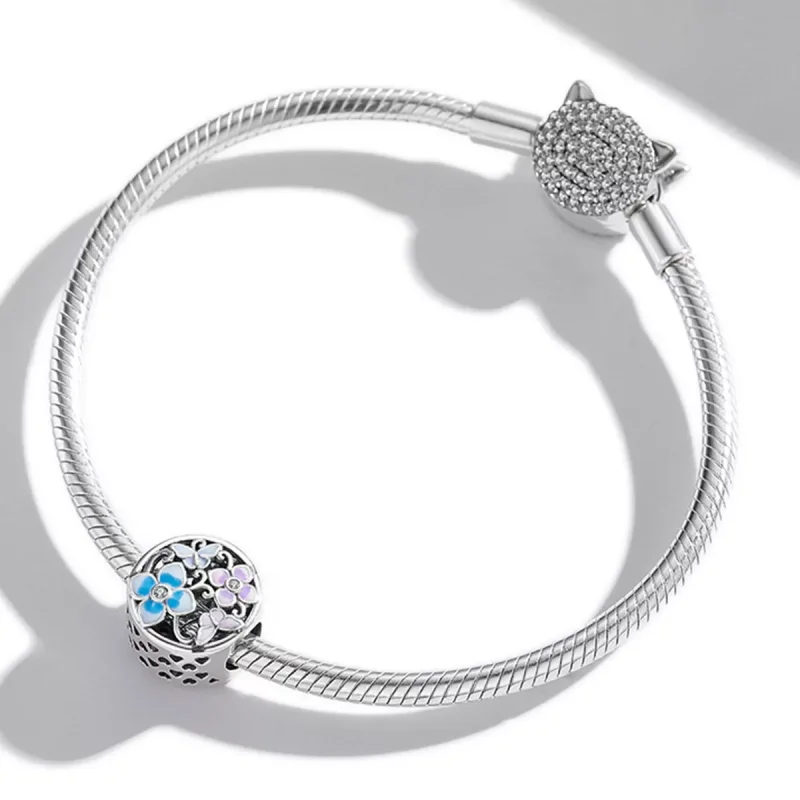 (immagine per) Charm tipo Pandora Fiori e Farfalle - SCC2061 - Visualizza 3