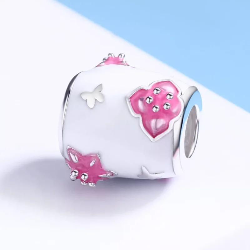(immagine per) Charm tipo Pandora Fiori e Farfalle - SCC446 - Visualizza 3
