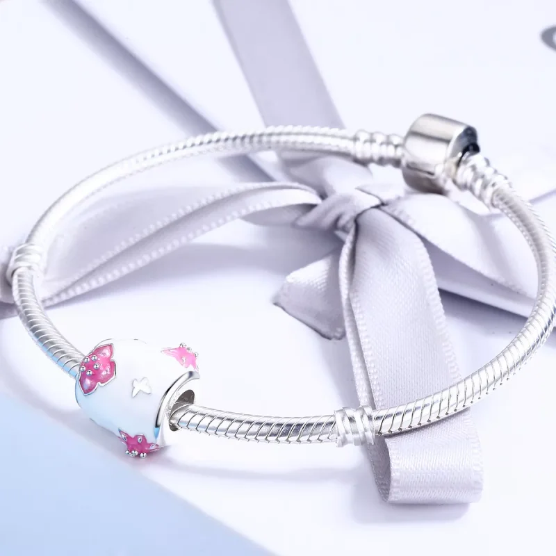(immagine per) Charm tipo Pandora Fiori e Farfalle - SCC446 - Visualizza 4