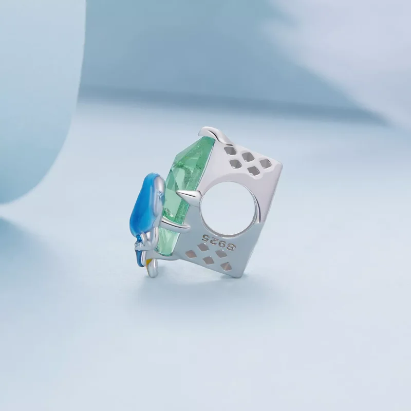 (immagine per) Charm tipo Pandora Fiori e uccelli - BSC646 - Visualizza 3