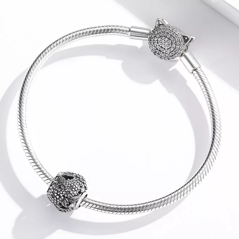 (immagine per) Charm tipo Pandora Fiori in rilievo - SCC2097 - Visualizza 3