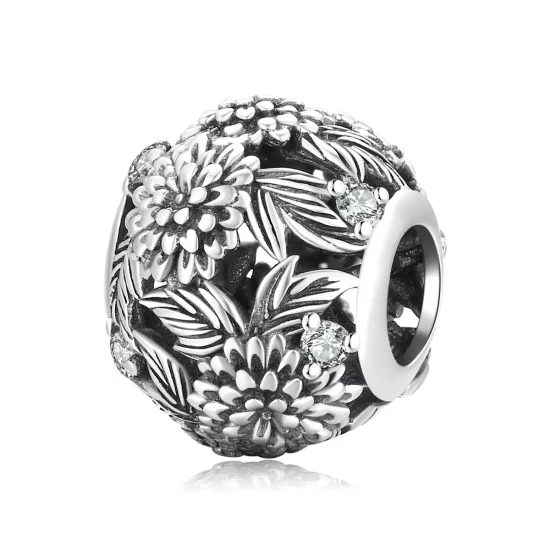 (immagine per) Charm tipo Pandora Fiori in rilievo - SCC2097