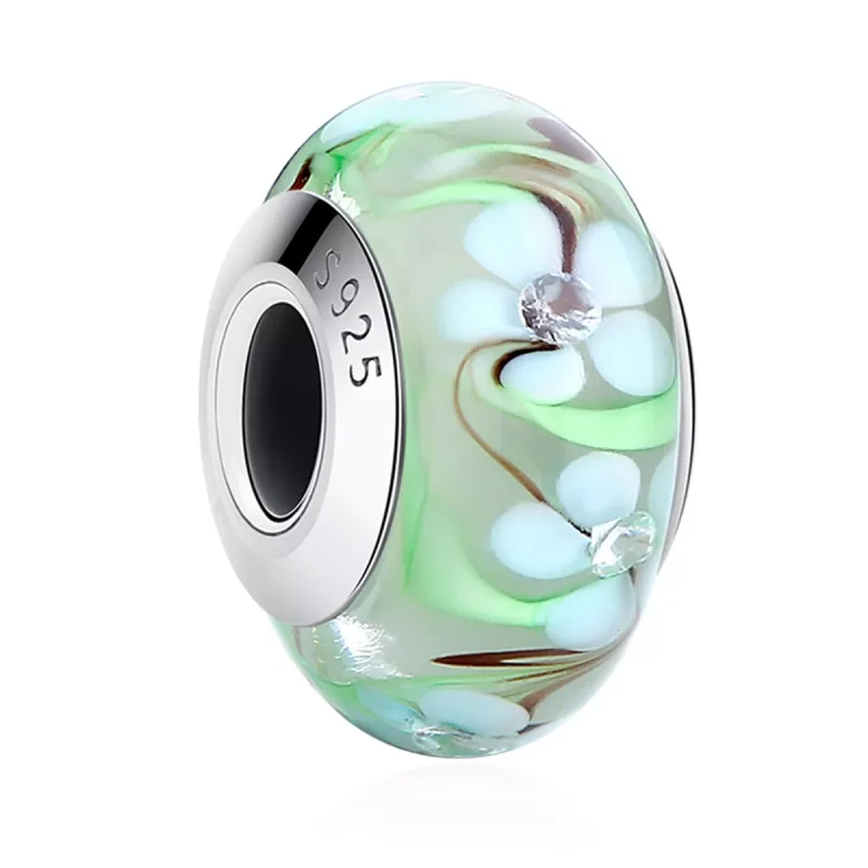 (immagine per) Charm tipo Pandora Fiori in Vetro di Murano - SCZ020