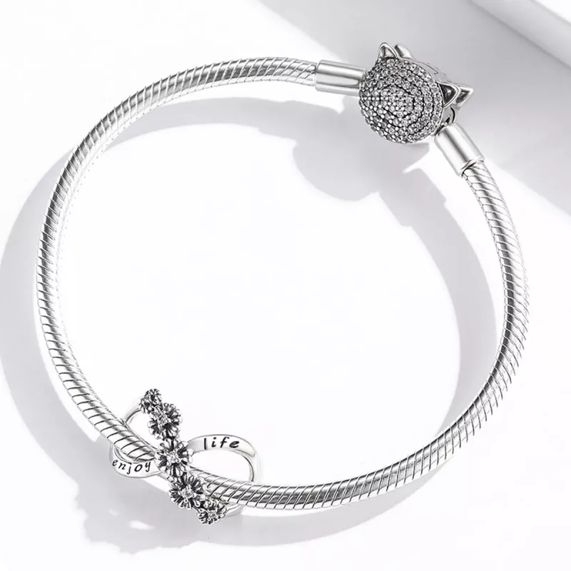(immagine per) Charm tipo Pandora Fiori infiniti - SCC2099 - Visualizza 3