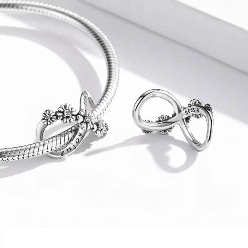 (immagine per) Charm tipo Pandora Fiori infiniti - SCC2099 - Visualizza 4