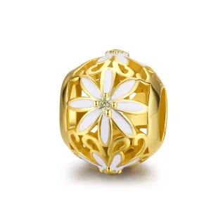(immagine per) Charm tipo Pandora Fiori Margherita - SCC1216