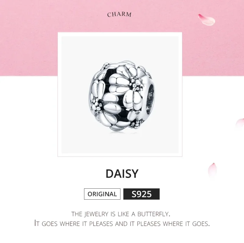 (immagine per) Charm tipo Pandora Fiori Margherita - SCC1487 - Visualizza 5
