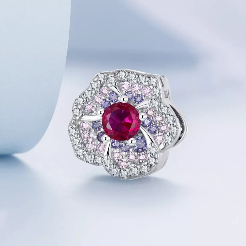 (immagine per) Charm tipo Pandora Fiori sfumati - BSC625 - Visualizza 2
