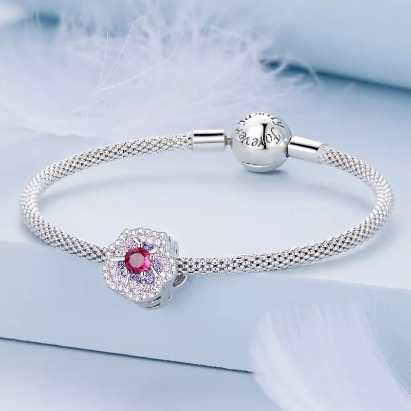 (immagine per) Charm tipo Pandora Fiori sfumati - BSC625 - Visualizza 4