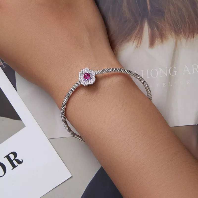 (immagine per) Charm tipo Pandora Fiori sfumati - BSC625 - Visualizza 6