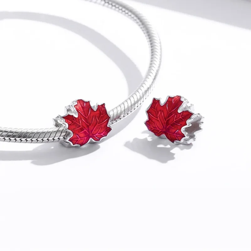 (immagine per) Charm tipo Pandora foglia di acero - BSC335 - Visualizza 4