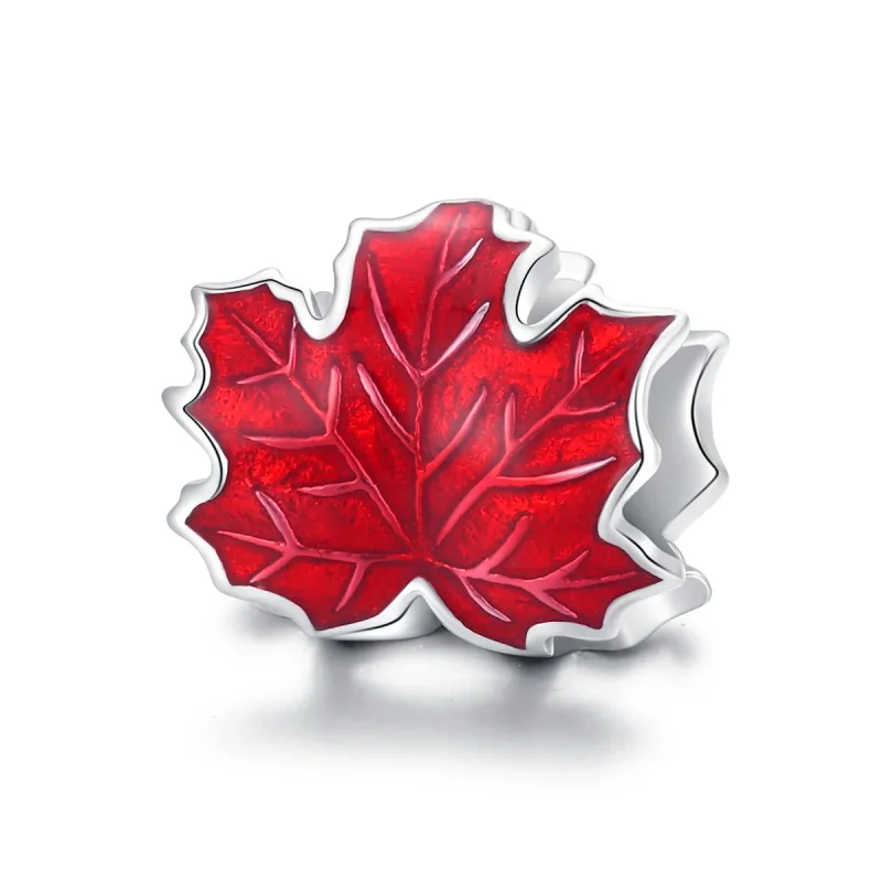 (immagine per) Charm tipo Pandora foglia di acero - BSC335
