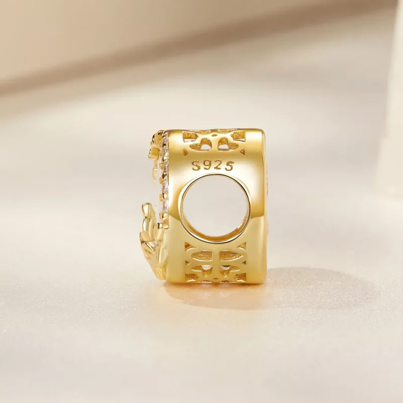 (immagine per) Charm tipo Pandora Foglia Opale - BSC671 - Visualizza 3