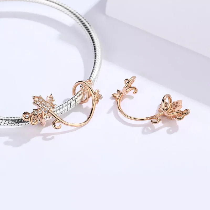 (immagine per) Charm tipo Pandora Foglie sfuggenti - SCC1254 - Visualizza 4