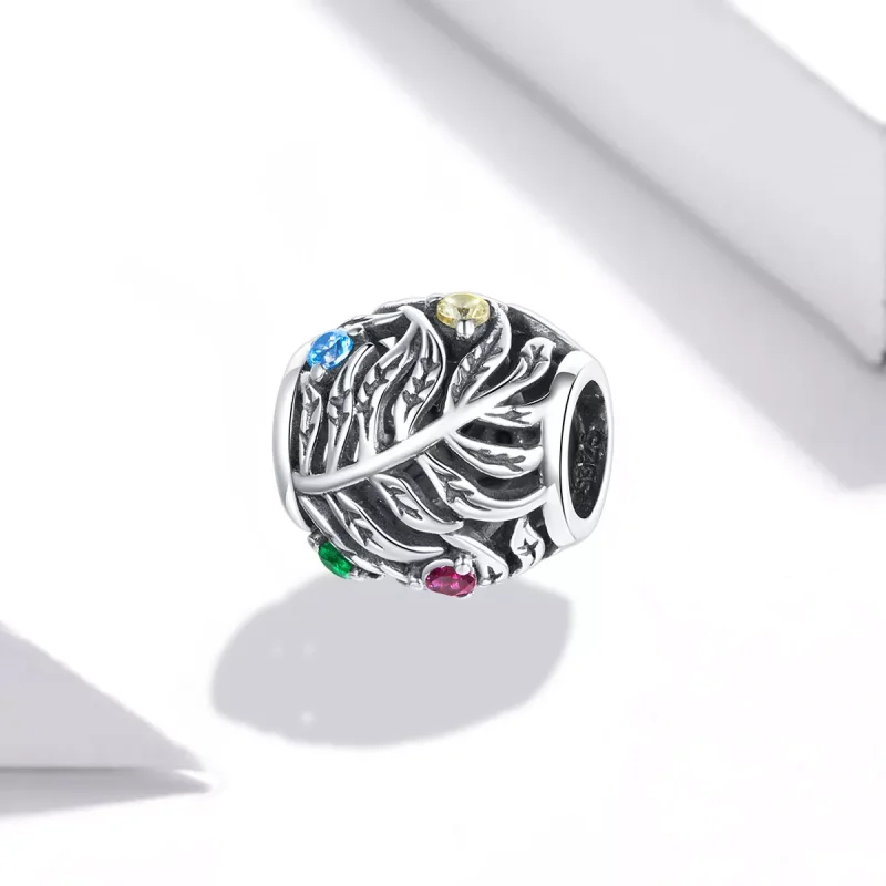 (immagine per) Charm tipo Pandora Foglie tropicali - BSC450 - Visualizza 2