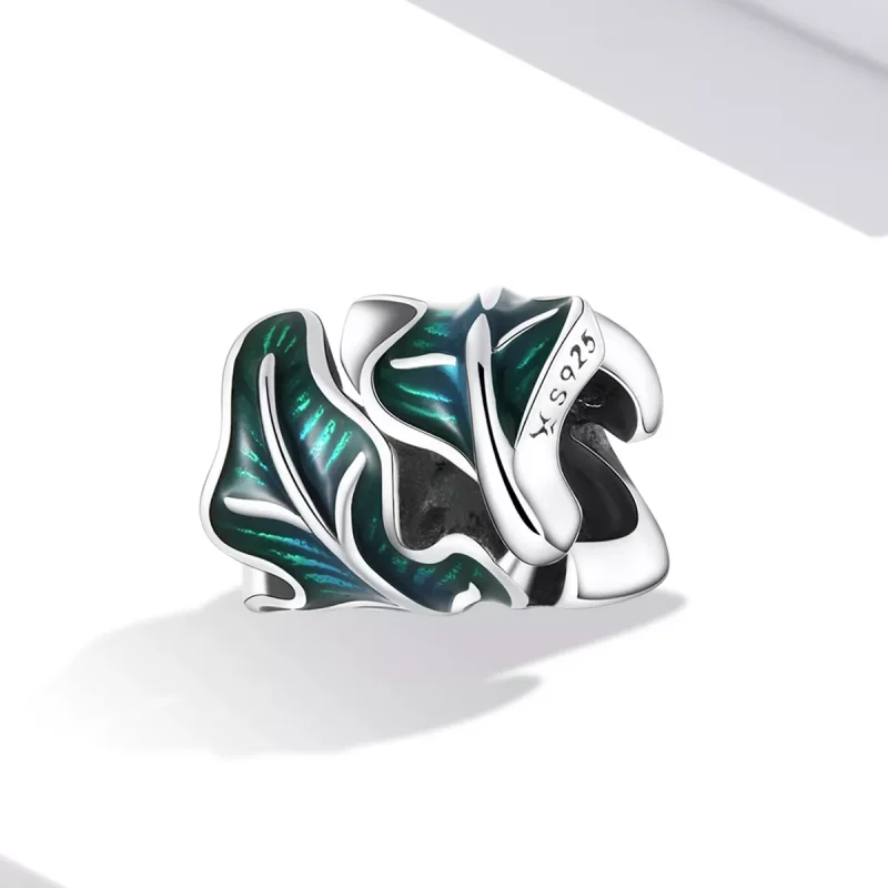 (immagine per) Charm tipo Pandora Foglie verdi - SCC2175 - Visualizza 2
