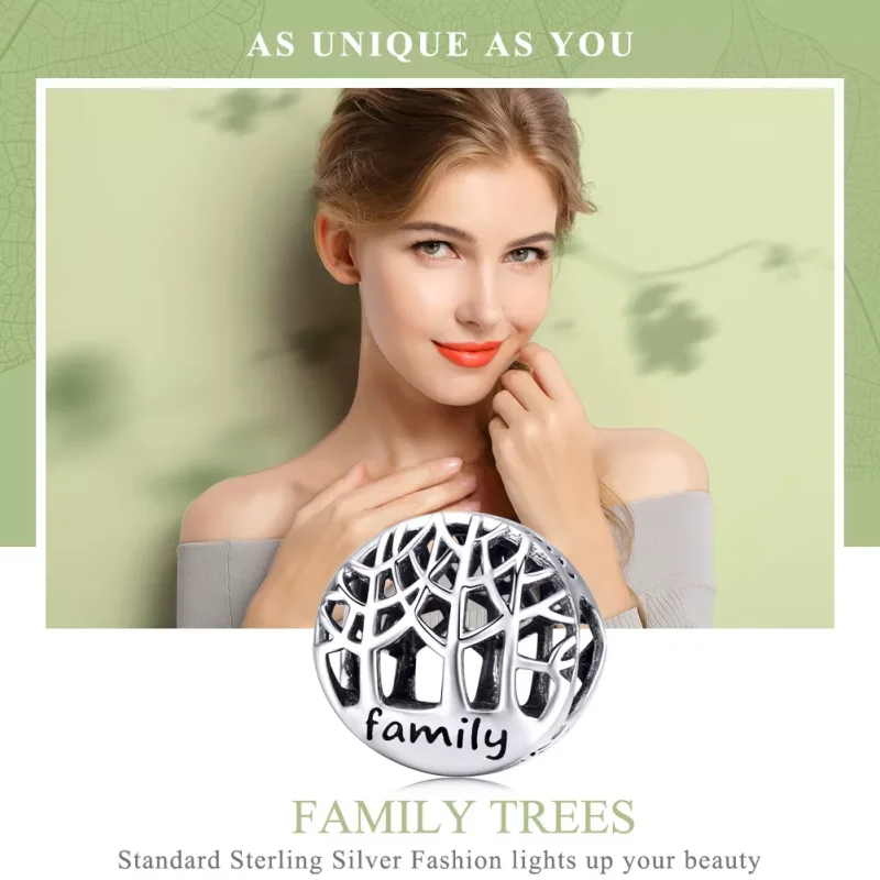 (immagine per) Charm tipo Pandora Foresta di famiglia - SCC1144 - Visualizza 2