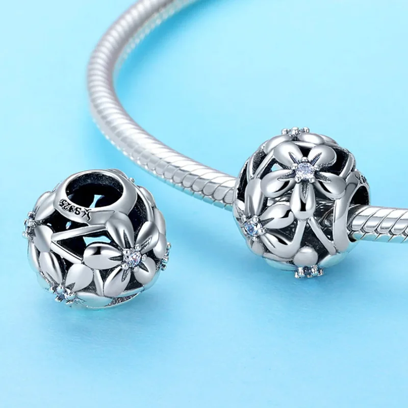 (immagine per) Charm tipo Pandora Forma di fiore - SCC729 - Visualizza 2