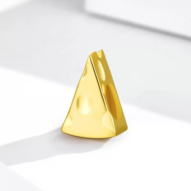 (immagine per) Charm tipo Pandora Formaggio d'oro - SCC2016 - Visualizza 2