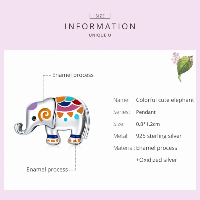 (immagine per) Charm tipo Pandora Fortunato elefante - SCC1790 - Visualizza 7