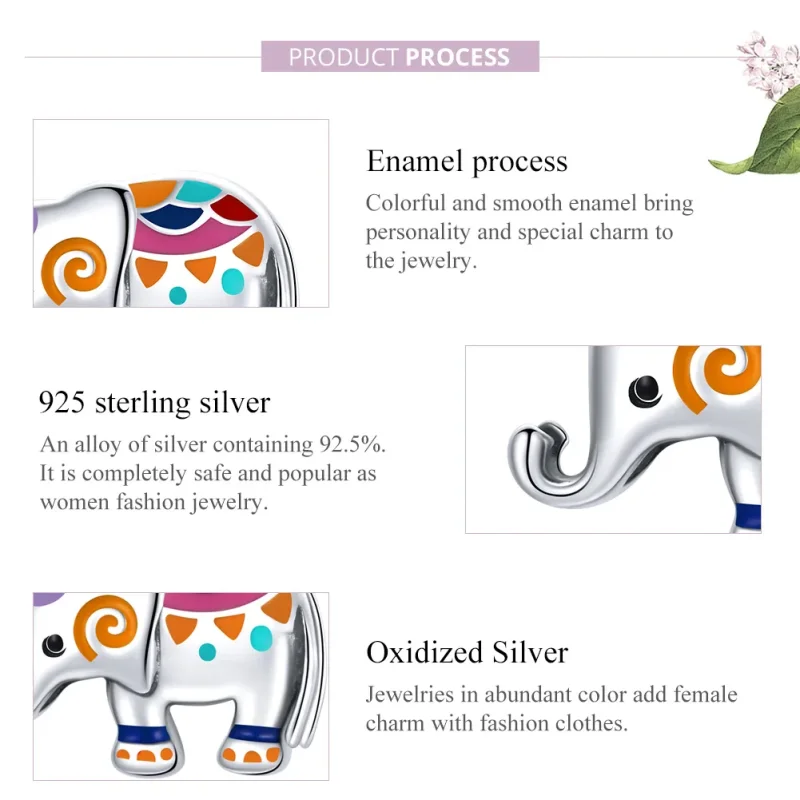 (immagine per) Charm tipo Pandora Fortunato elefante - SCC1790 - Visualizza 8