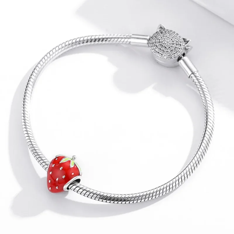 (immagine per) Charm tipo Pandora Fragola adorabile - SCC1839 - Visualizza 3