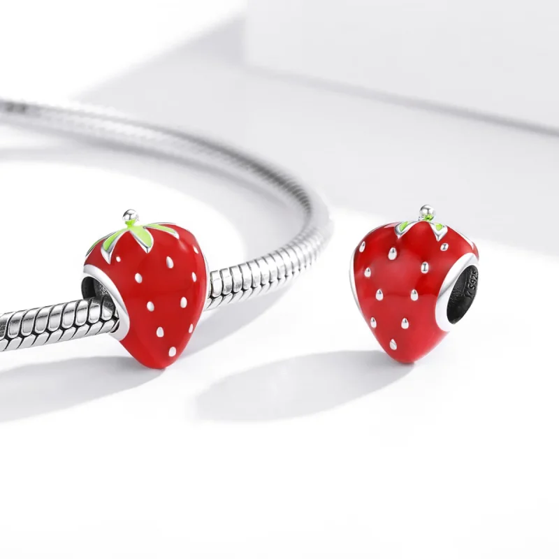 (immagine per) Charm tipo Pandora Fragola adorabile - SCC1839 - Visualizza 4