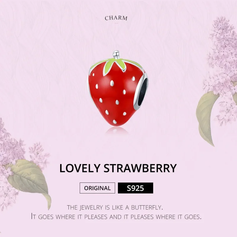 (immagine per) Charm tipo Pandora Fragola adorabile - SCC1839 - Visualizza 6