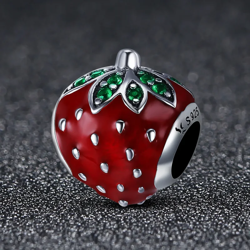 (immagine per) Charm tipo Pandora Fragola - SCC369 - Visualizza 2