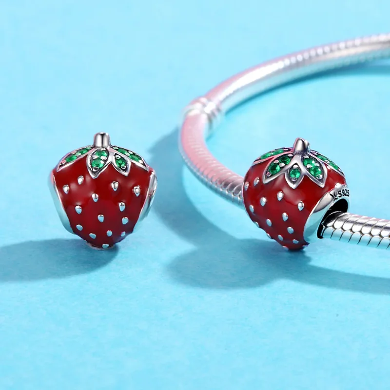 (immagine per) Charm tipo Pandora Fragola - SCC369 - Visualizza 5