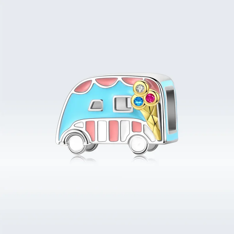 (immagine per) Charm tipo Pandora Furgone dei gelati - BSC163 - Visualizza 5