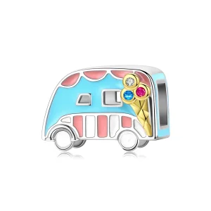 (immagine per) Charm tipo Pandora Furgone dei gelati - BSC163