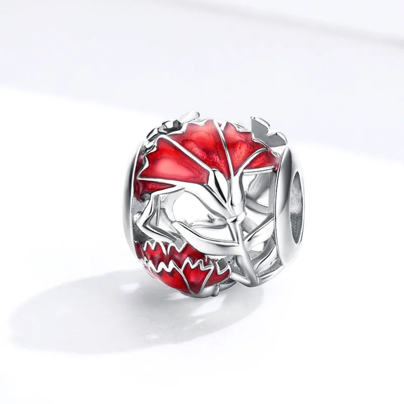 (immagine per) Charm tipo Pandora Garofano - BSC097 - Visualizza 2