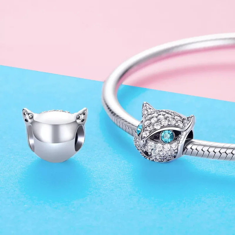 (immagine per) Charm tipo Pandora Gattino felice - SCC1131 - Visualizza 3