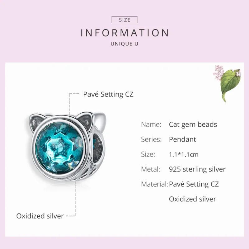 (immagine per) Charm tipo Pandora Gatto Alzavola - SCC1800 - Visualizza 7