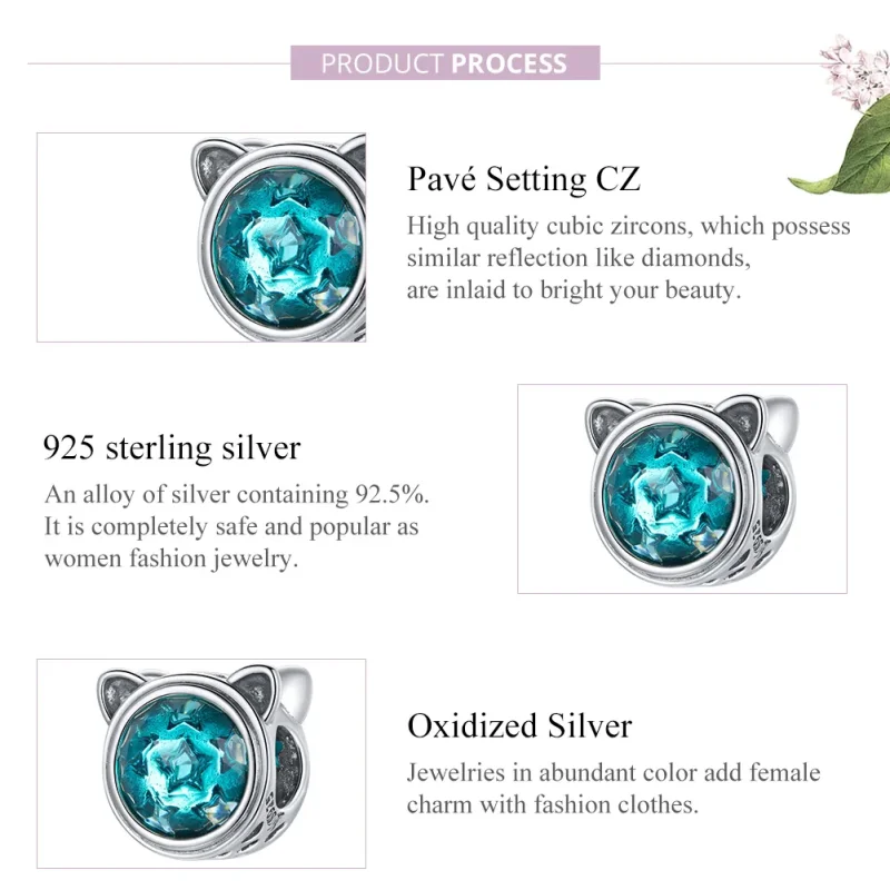 (immagine per) Charm tipo Pandora Gatto Alzavola - SCC1800 - Visualizza 8
