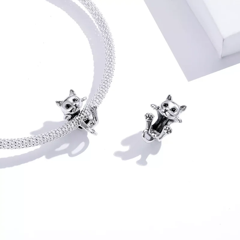 (immagine per) Charm tipo Pandora Gatto - BSC208 - Visualizza 3