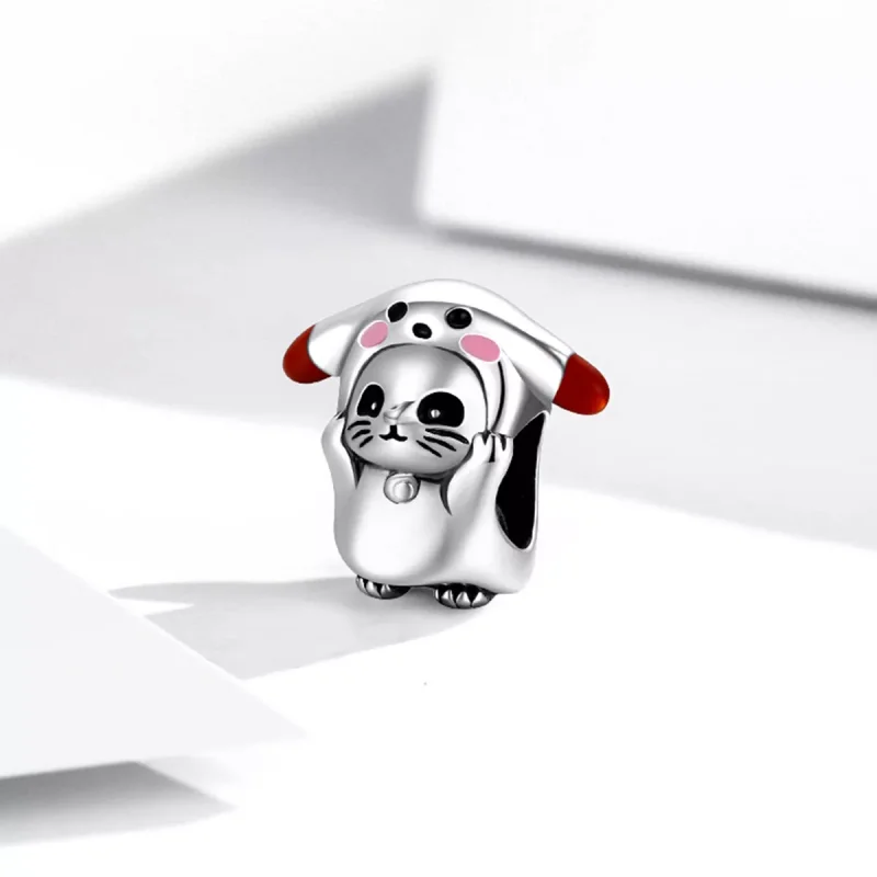 (immagine per) Charm tipo Pandora Gatto carino - SCC2011 - Visualizza 2